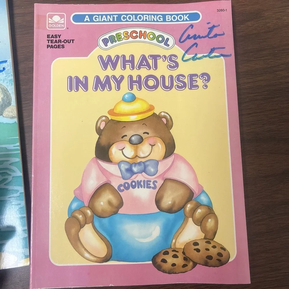 Lot Of 6 Vintage 1988 A Golden Book -‎ A Giant Coloring Book Preschool Unused